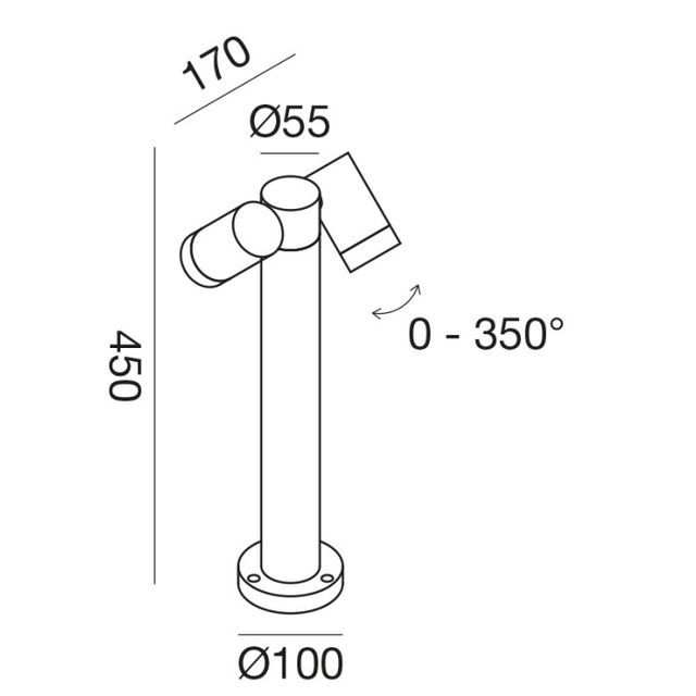 paletto-da-giardino-2xgu10-basso-grigio-ip65-gealuce