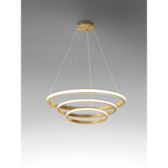 Lampadario IOLE 60W luce calda 3000K GEALUCE triplo oro