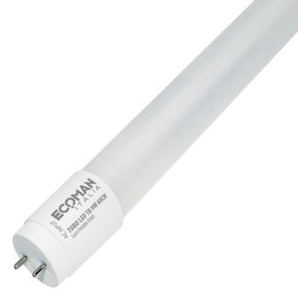 Tubo LED T8 G13 9W luce fredda 6500K Ecoman 60cm 