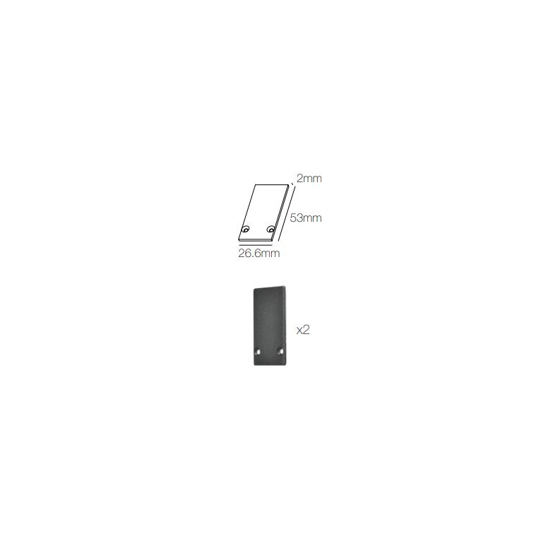 accessorio tappo terminale per magnet track surface beneito faure nero