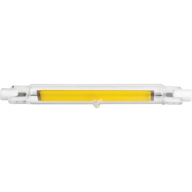 lampadina led lineare j118 r7s 11w luce calda 3000k ecoman vetro trasparente