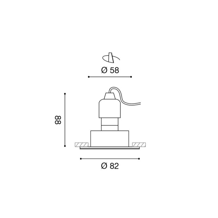 faretto helky gu10 gealed tondo cromo ad incasso