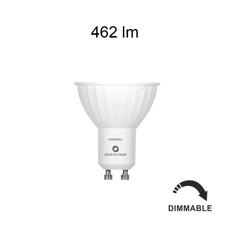 lampadina led uniform-line gu10 6w luce calda 827 beneito faure dimmerabile