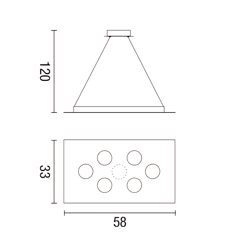 lampadario flet 7 x gx53 affralux bianco rettangolare medio