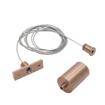 Kit sospensione per binario 48V GBIN40. Colore champagne Gealuce 