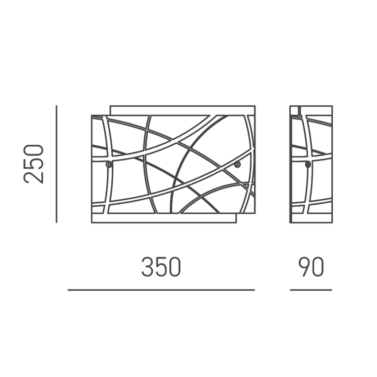 plafoniera nereide e27 gealuce piccolo