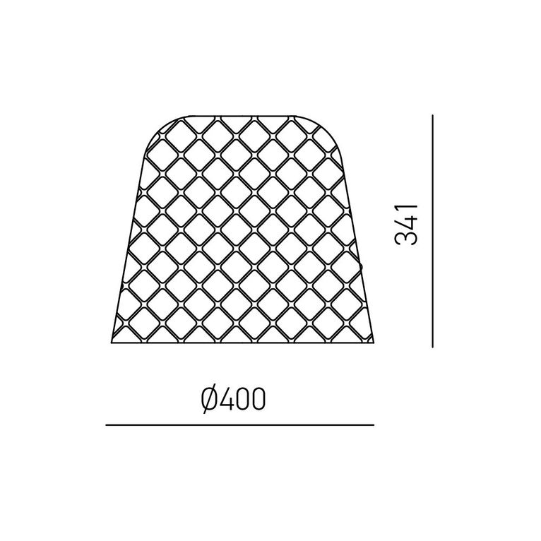 vetro per lampadario grigio fumé gealuce ip20 alice v/g