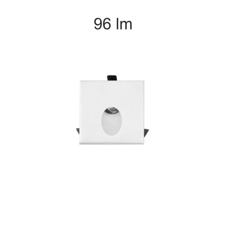 faretto da esterno luky 2w luce calda 832 beneito faure bianco ip54