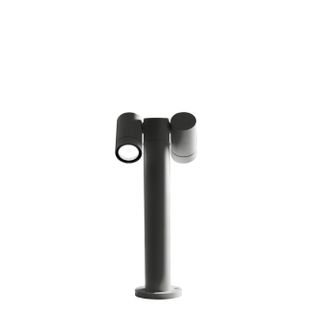 Paletto da giardino 2xGU10 basso grigio IP65 GEALUCE 