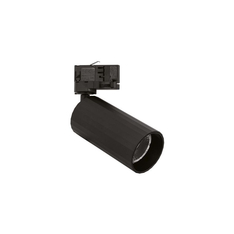proiettore orientabile 15w a binario eurostandard. 3000k nero gealuce