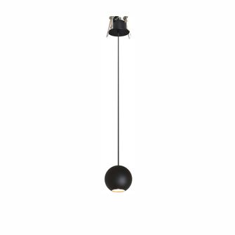 Lampadario BORA SUSPENSION 8.5W luce calda 2700K BENEITO FAURE nero incasso