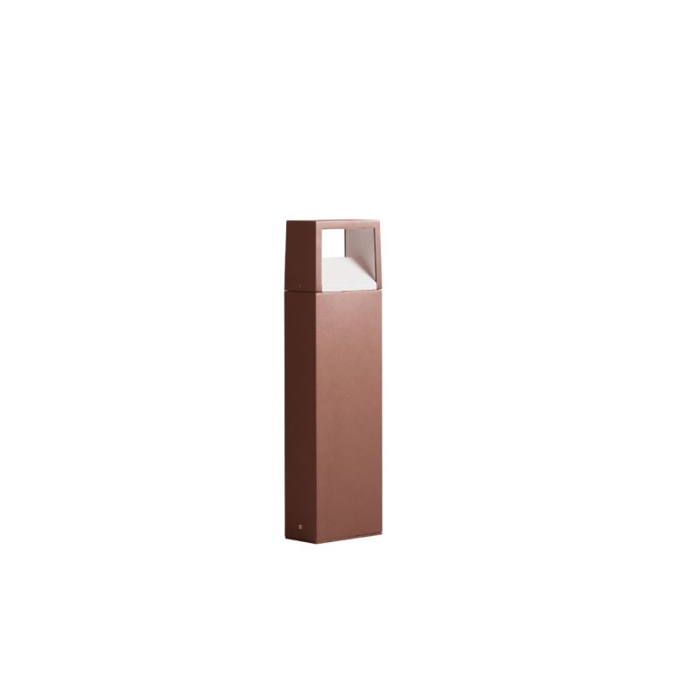 paletto da giardino 9w cct corten ip54 gealuce 50cm