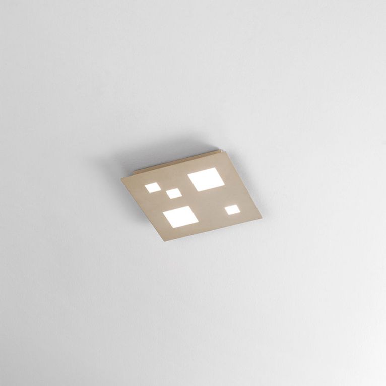 plafoniera checker board 25w luce calda 3000k isyluce medio sabbia