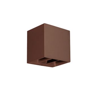 Applique LED 10W CCT Gealuce quadrato marrone IP65