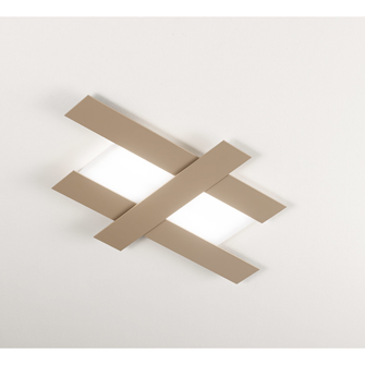 Plafoniera DOHA 40W luce calda 3000K GEALUCE medio tortora