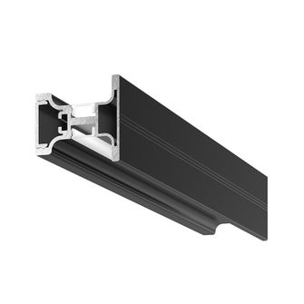 Profilo in alluminio RIGA AF per strisce LED 2mt GEALED nero