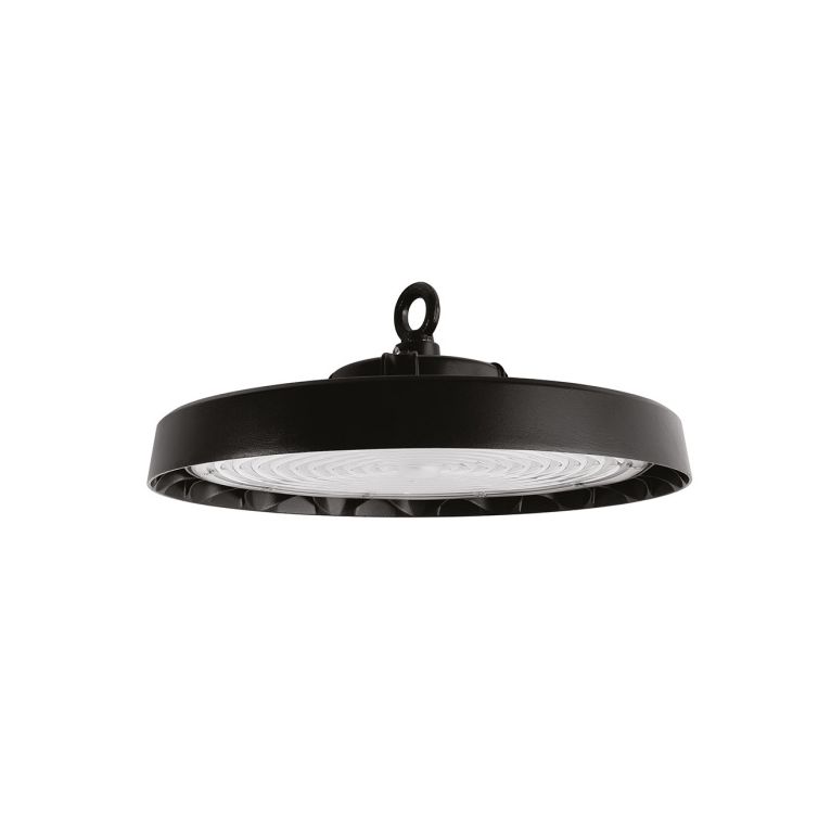 lampadario industriale led 100w 4000k grande nero ip65 gealuce
