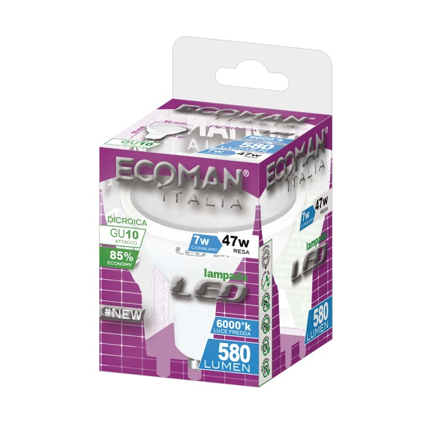 lampadina-led-dicroica-gu10-7w-luce-fredda-6000k-ecoman
