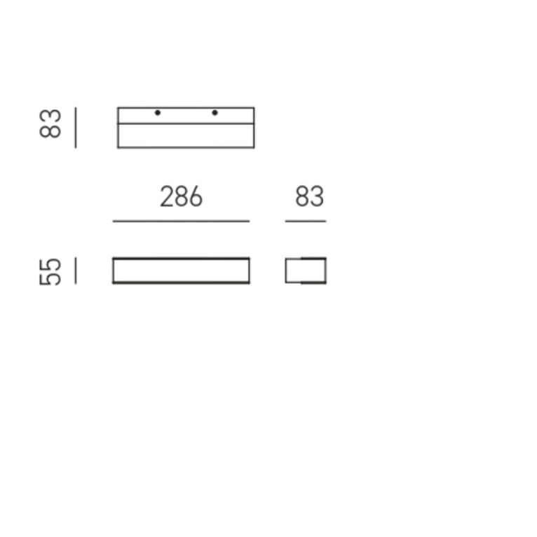 applique led 16w 3000k gealuce ip20 bianco gap51