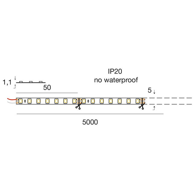 striscia-led-smd2835-11w-slash-m-4000k-24v-5mt-gealed-gst141n