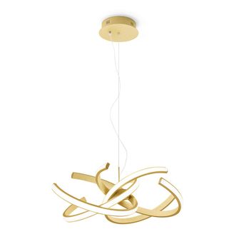 Lampadario CINZIA 46W luce calda 3000K GEALUCE oro