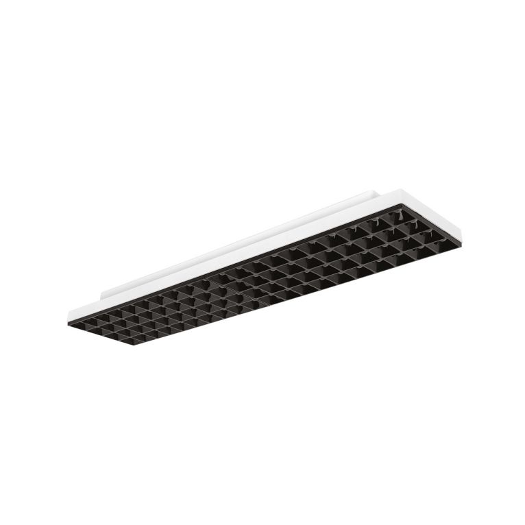 plafoniera led 22/28/34w cct bianco e nero ip54 gealuce