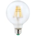 lampadina led globo g95 e27 10w luce calda 3000k ecoman vetro satinato