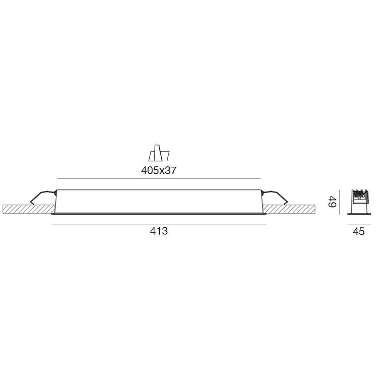 faretto led 30w luce calda 3000k da incasso gfa1122c gea luce