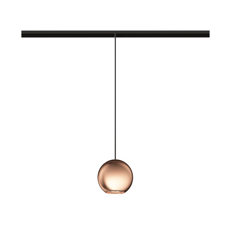 sospensione led per binario magnetico 48v 8.5w 2700k oro rosa ip20 bora-s 4579