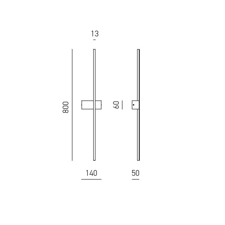applique led 16w 3000k gealuce ip20 titanio cynara a/p