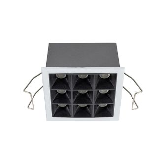 Faretto LED ad incasso 9 punti luce 12W 3000K. Bianco IP20 Gealuce GFA166