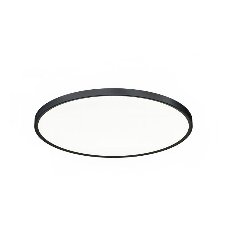 plafoniera 40w cct modello rotondo nero ip20 gealuce 