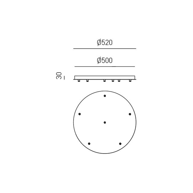 rosone-tondo-alice-6-fori-gealuce-ottone