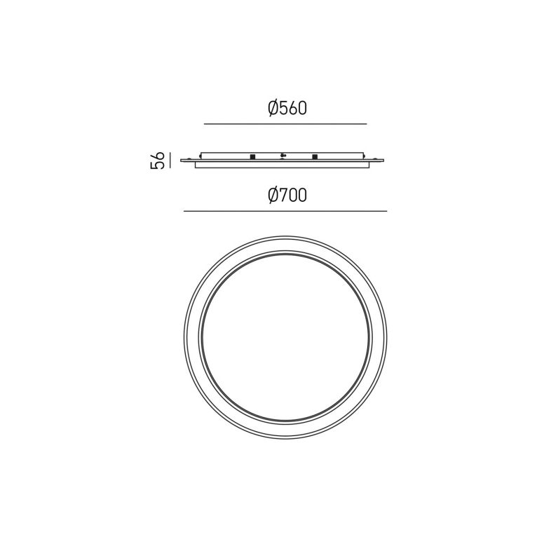 plafoniera led 65w 3000k bianco ip20 gealuce dharma