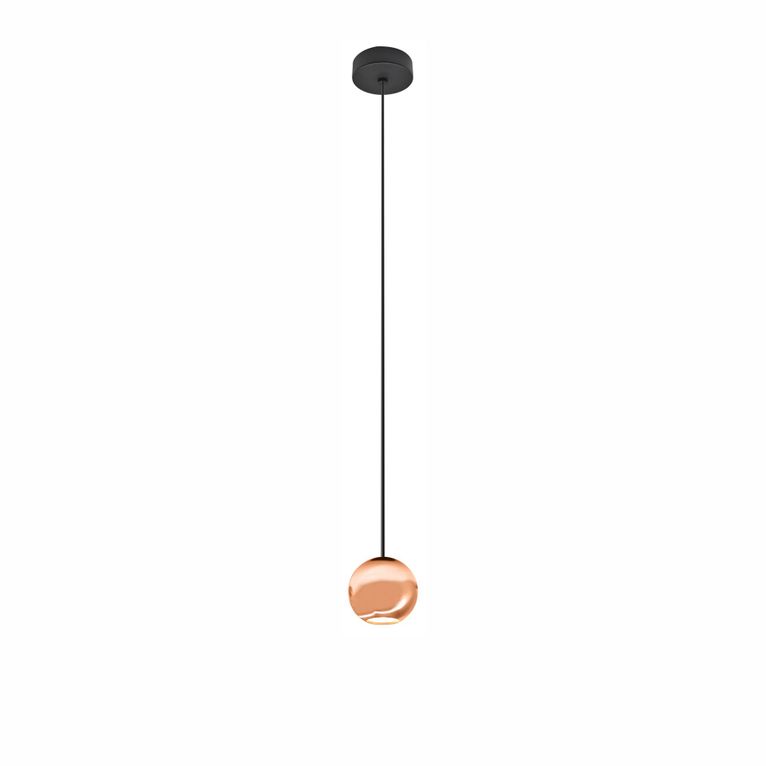 lampadario bora suspension 8.5w luce calda 2700k beneito faure oro rosa superficie
