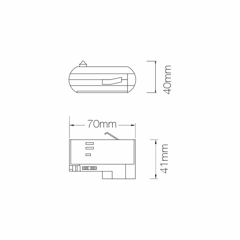 accessorio adattatore trifase beneito faure 3371 bianco