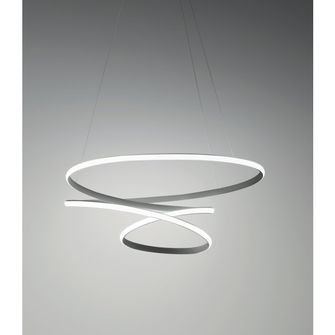 Lampadario DIVA 80W luce calda 3000K GEALUCE XL titanio