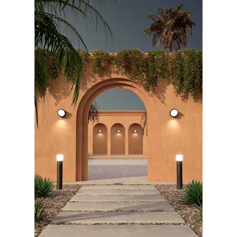 applique led da esterno 15w cct switch beneito faure nero 4958