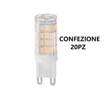 Lampadina LED GLA185N G9 4.5W luce naturale 4000K GEALED box 20 pezzi