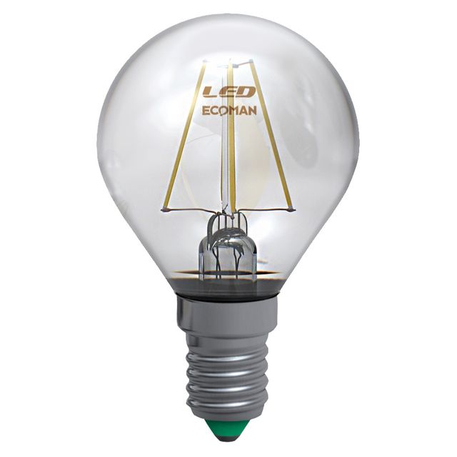 lampadina-led-sfera-e14-4w-luce-calda-3000k-ecoman-vetro-trasparente