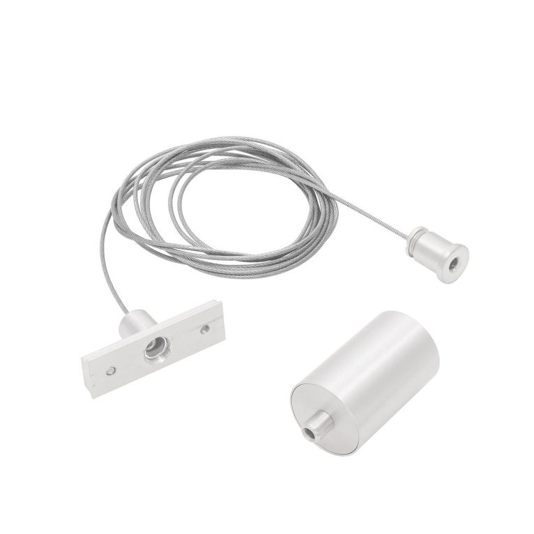 kit sospensione per binario 48v gbin40. colore bianco gealuce 