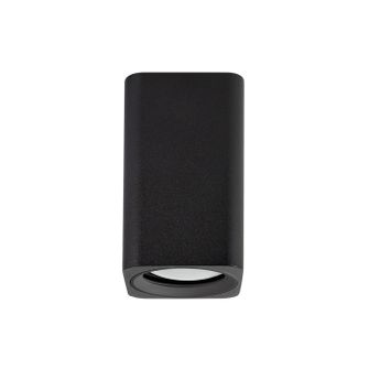 Faretto GU10 max 35W squadrato nero IP20 Gealuce 