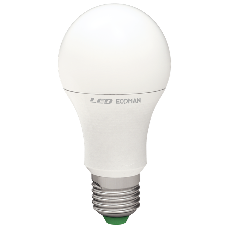 lampadina led goccia e27 15w luce fredda 6000k ecoman vetro ghiaccio