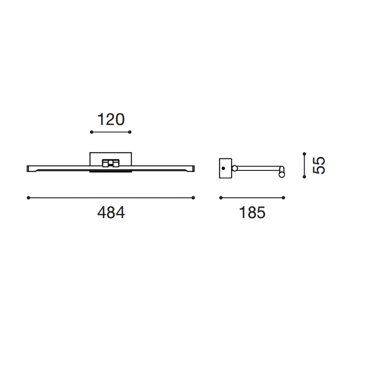 applique magis 8w luce naturale 4000k gealuce bianco piccolo
