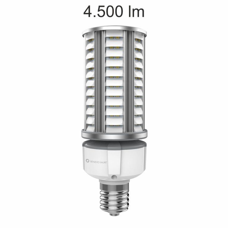 lampadina led obo e40 45w luce calda 722 beneito faure ip64