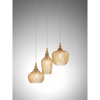 Lampadario CLEOFE E27 GEALUCE modello S3 ambra