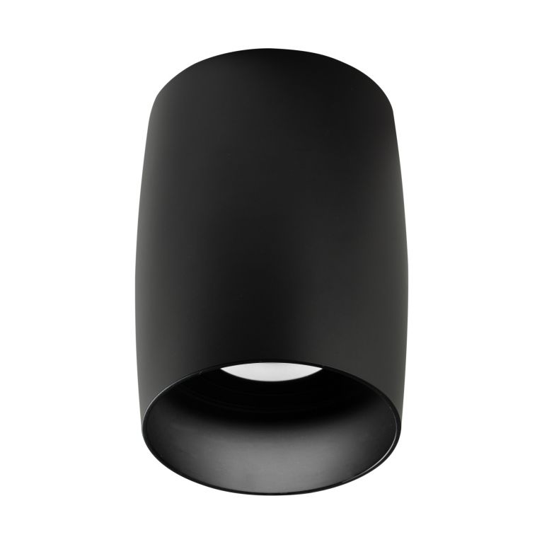 faretto gu10 max 50w cilindro ovalizzato nero ip20 gealuce 