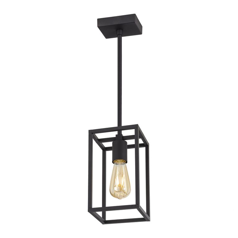 lampadario cubic industrial nero e27 modello 3388