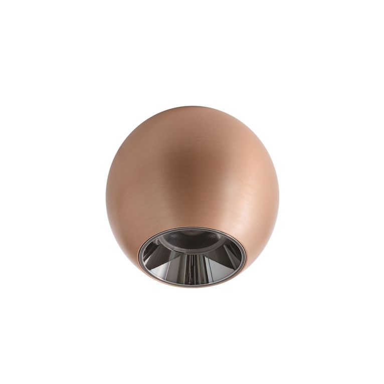 plafoniera led 10w 3000k gealuce ovale bronzo ip20 gpl393