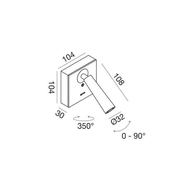 applique-orientabile-led-3w-3000k-nickel-gealuce-ip20-gap593